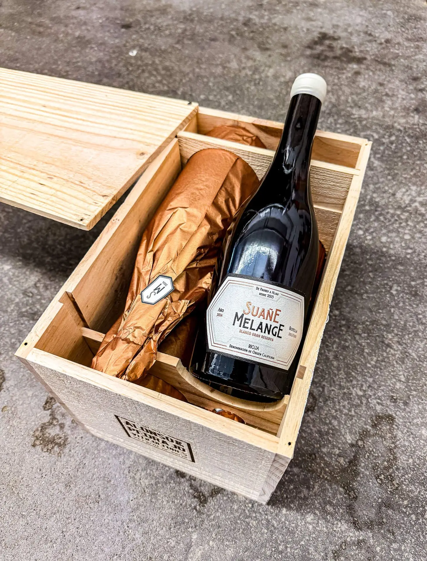 Packaging des Suane Melange Gran Reserva 2014 Packaging des Suane Melange Gran Reserva 2014