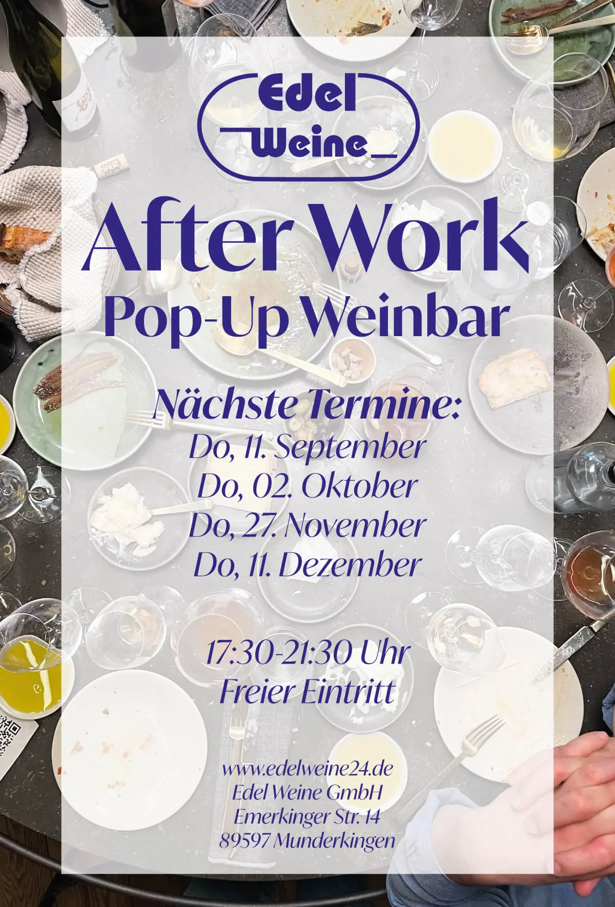 Termine After Work Pop Up Weinbar