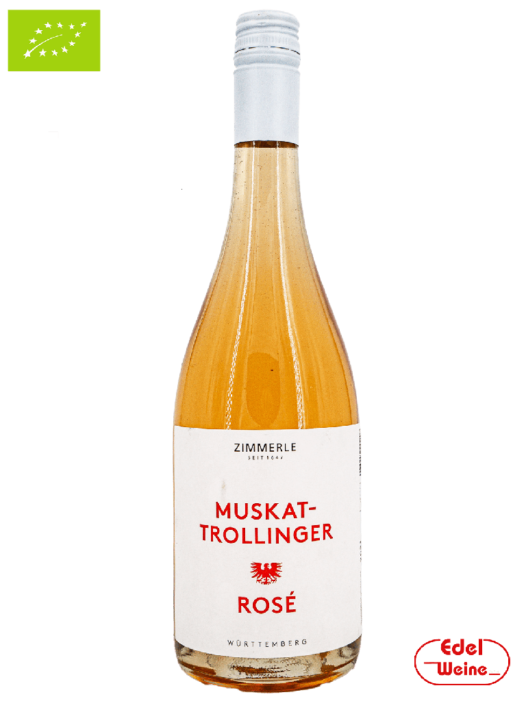Muskattrollinger Rosé halbtrocken 2022, Zimmerle 0,75l (BIO)