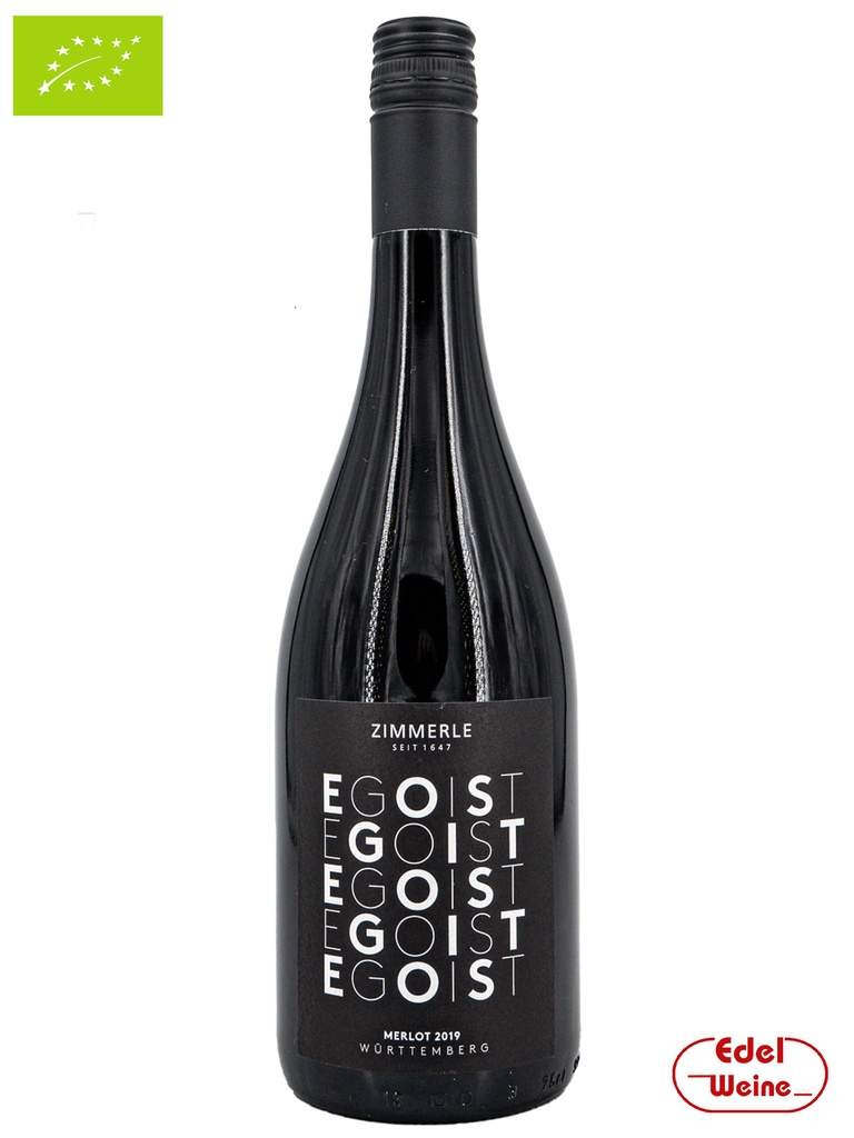 Merlot "EGOIST" trocken 2022, Zimmerle 0,75l (BIO)