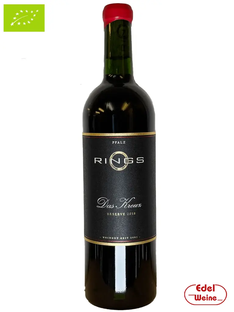 Das Kreuz RESERVE -unfiltriert- Rotweincuvée trocken 2018, Rings 0,75l (BIO)