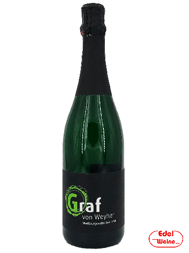 [410250] Weißburgunder Sekt Brut "Flaschengärung" 2019, Graf von Weyher 0,75l