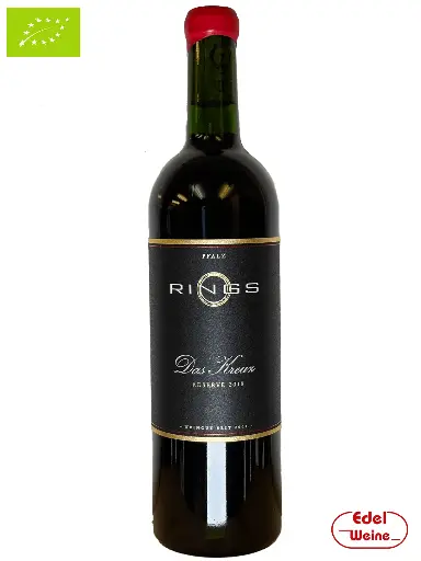 [4104717] Das Kreuz RESERVE -unfiltriert- Rotweincuvée trocken 2018, Rings 0,75l (BIO)