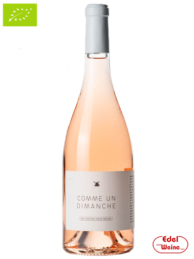 Comme un Dimanche Rosé Vin de France 2024, Château Vieux Moulin 0,75l (BIO)