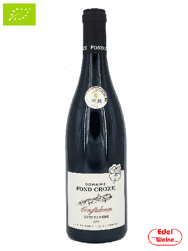 Confidence Rouge Côtes du Rhône AOP, Domaine Fond Croze 2024 (BIO)  